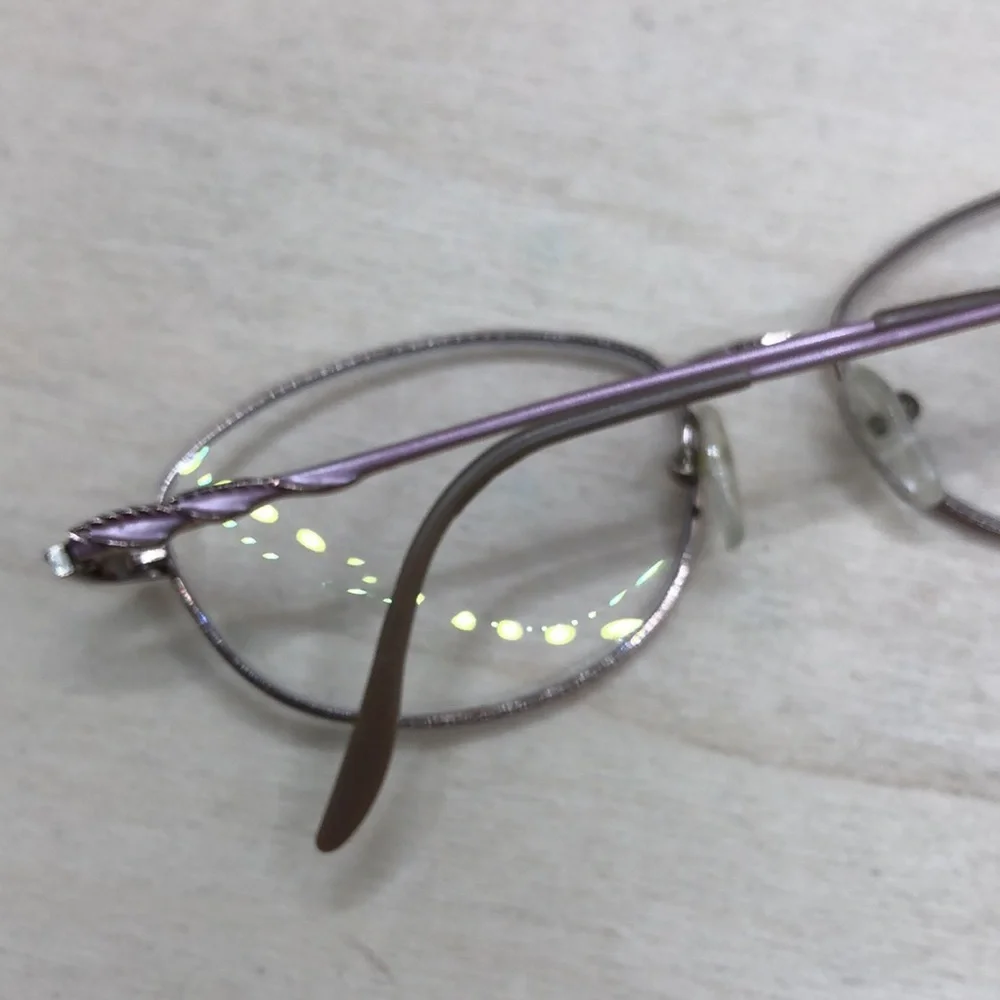 Tres jolie 113 613 glasses FRAMES ONLY Oval 52-17-130 Lavender Silver